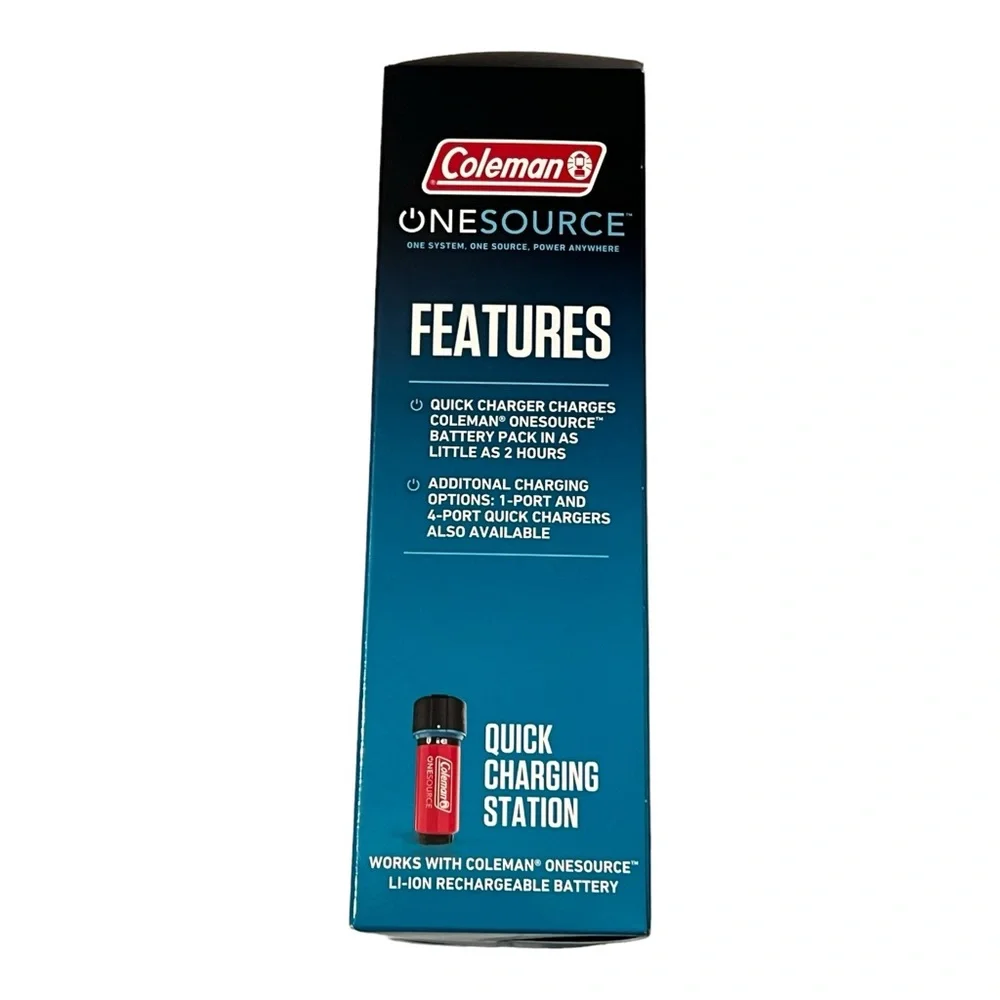 BRAND NEW Coleman‎ OneSource Rechargeable 2 port Battery Quick Charging Station